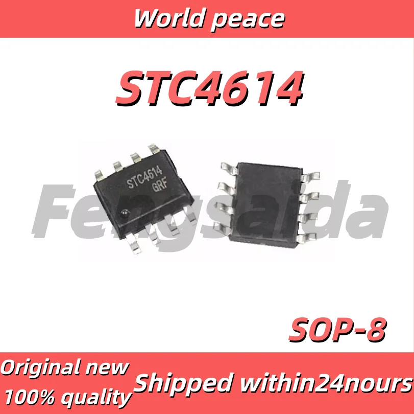 (1-10 Stück) 100 % brandneuer originaler STC4614 SMD SOP-8 markierter STC4614 Dual-N-P-Kanal-40-V-10-A-Feldeffekttransistor