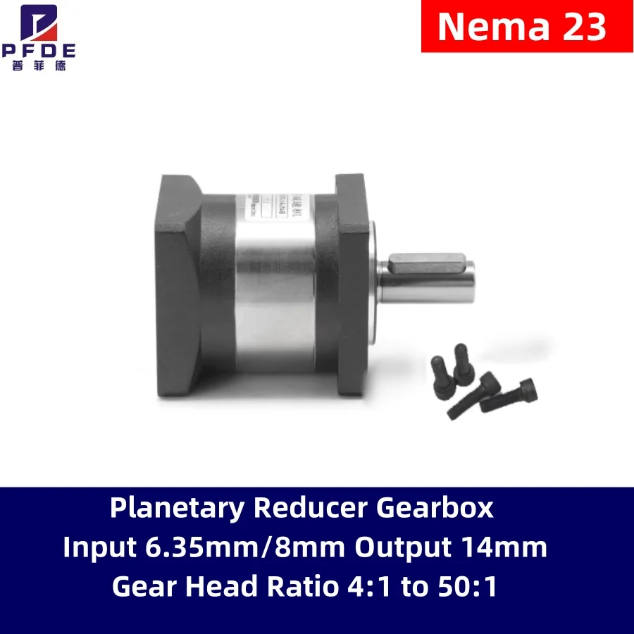 Nema 23 Planetary Gearbox 57mm 4000rpm Motor Reducer Ratio 4 5 10 16 20~50:1 Metal Gear Motor CNC Electrical Equipment Wholesale