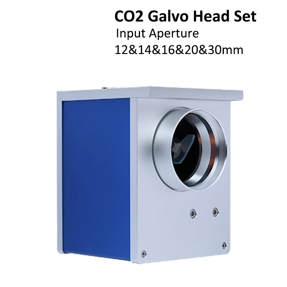 HAOJIAYI CO2 Laser Scanning Galvo Head 10.6um Input Aperture 12mm 14mm 16mm 20mm 30mm Galvanometer Scanner with Power Supply