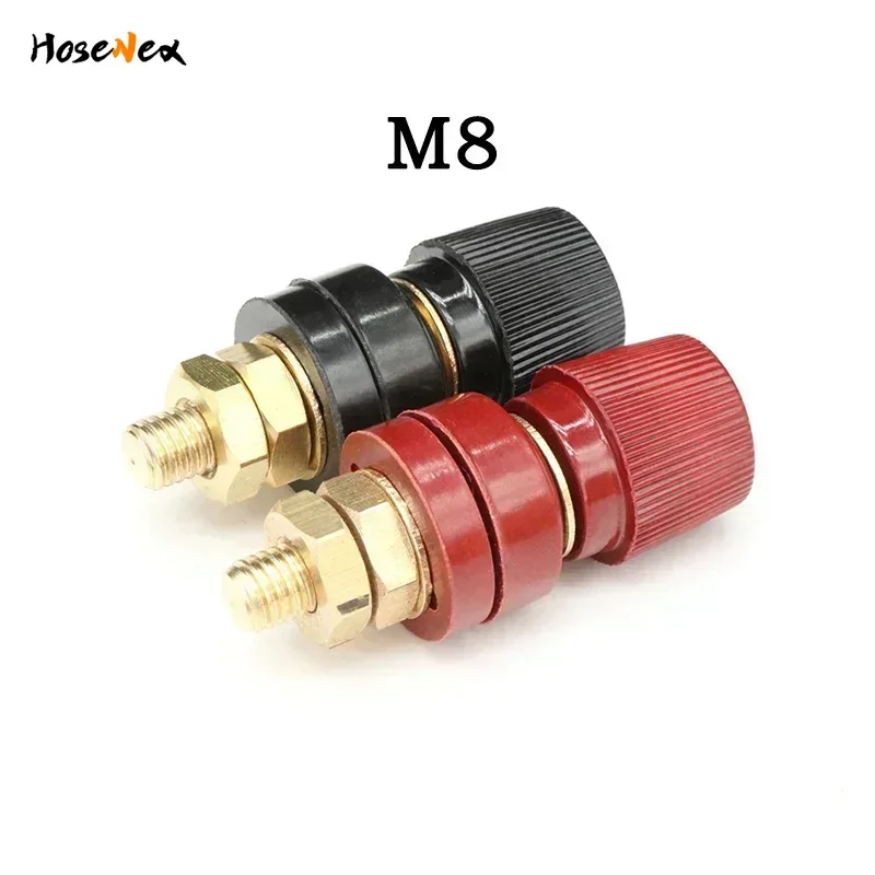 M5 M6 M8 M10 Wire Binding Post Thread Screw Black+Red Set Weld Inverter Clamp Power Supply Splice Connect Battery Terminal