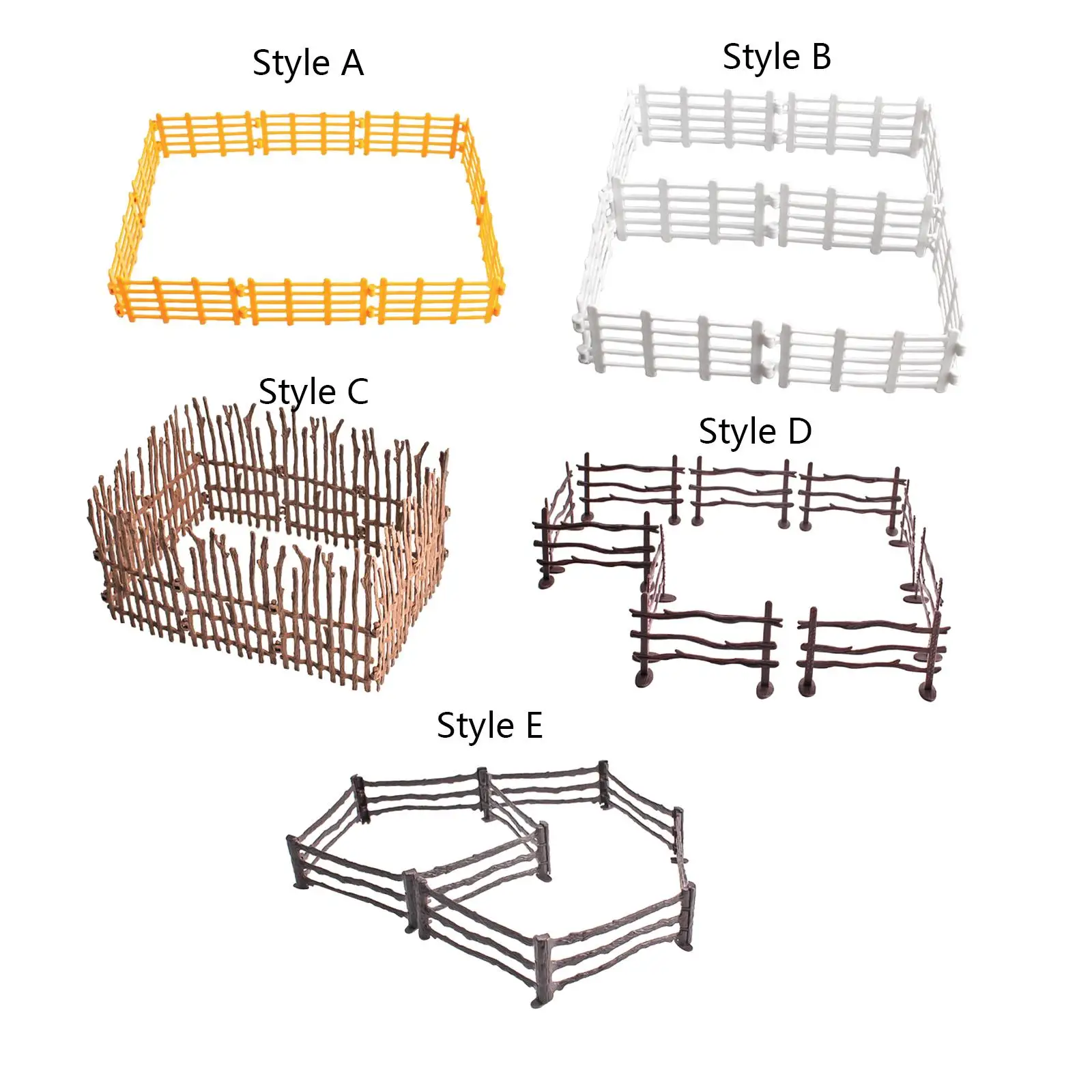 10 Pieces Fencing Panel Accessories Playset Paddock Toy Farm Barn Gift