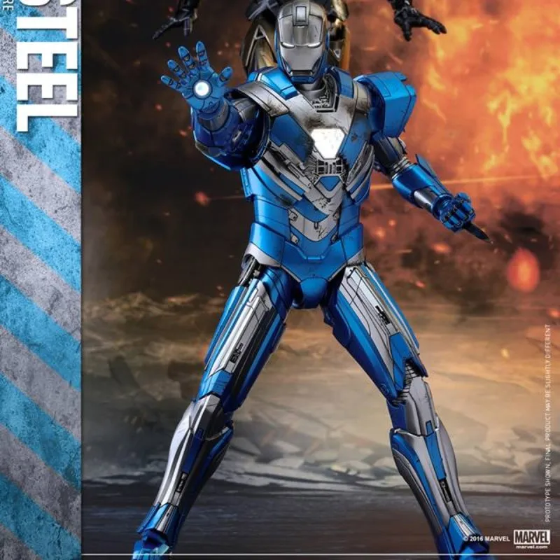 Hottoys Ht 1/6 Mms391 Iron Man 3 Mk30 Blue Steel Limited Edition Action Figure Model Hobbies Collection Model Toys Birthday Gift