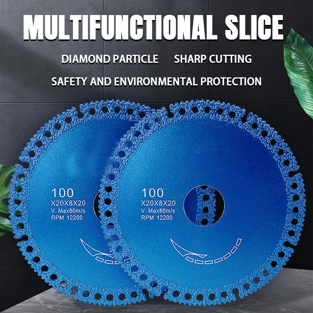 

Brazed Diamond Saw Blade For Steel Metal Stone Cast Iron Rebar Aluminum All Purpose Demolition Contractors Cutting