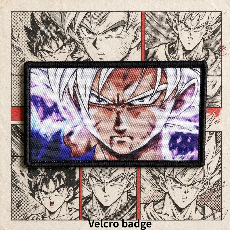 Dragon Ball Super Saiyan Cartoon Cute Embroidered Patch 2D Clothes Backpack DIY Fabric Patch Badge Anime Merchandise Wholesale