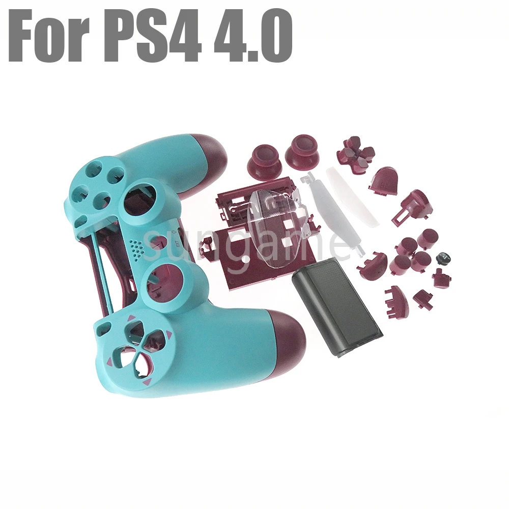 10 مجموعات لونين مقبض الإسكان شل استبدال لوحدة تحكم PS4 سليم برو 4.0 JDS-040