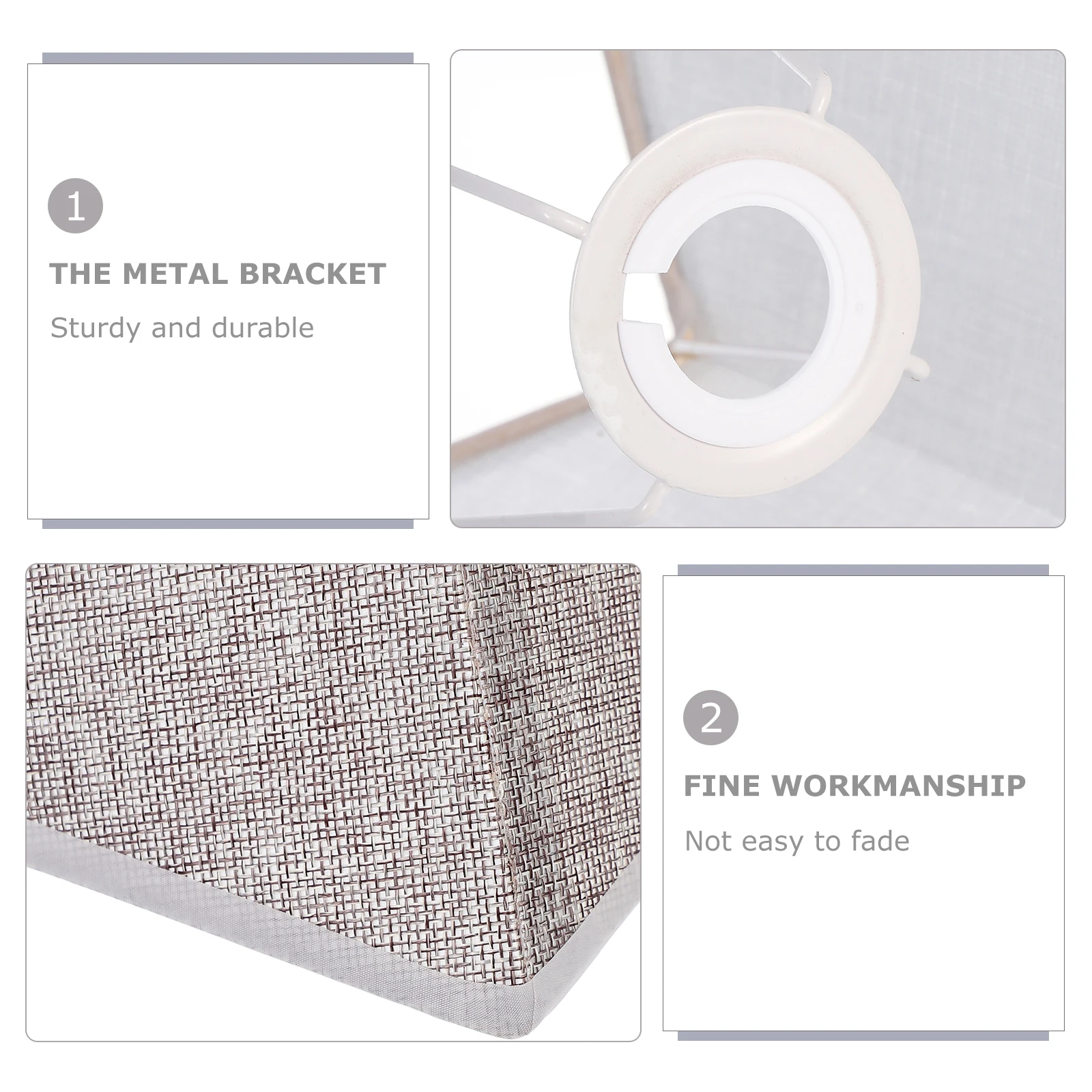 

1 шт., тканевый художественный квадратный чехол для настольной лампы, прочный защитный светильник, декоративный абажур для настенных, напольных, потолочных светильников, практичная ткань