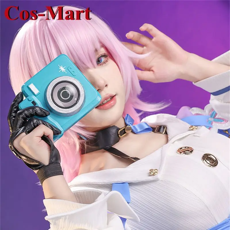 Cos-Mart Game Honkai: Star Rail March 7th Cosplay Costume Sweet Nifty Battle Uniform Female Activity Party Role Play Clothing