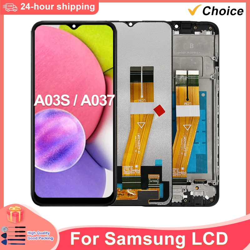 CHOICE IPS LCD For Samsung Galaxy A03S SM-A037F LCD Display Touch Screen Digitizer Display For SM-A037M SM-A037G SM-A037U LCD