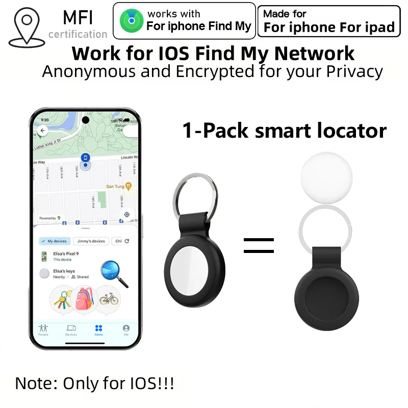 Anti-lose Tracker for Apple Airtag Replacemen via Find My Bluetooth GPS Tracker For Luggage IOS MFi Key Finder
