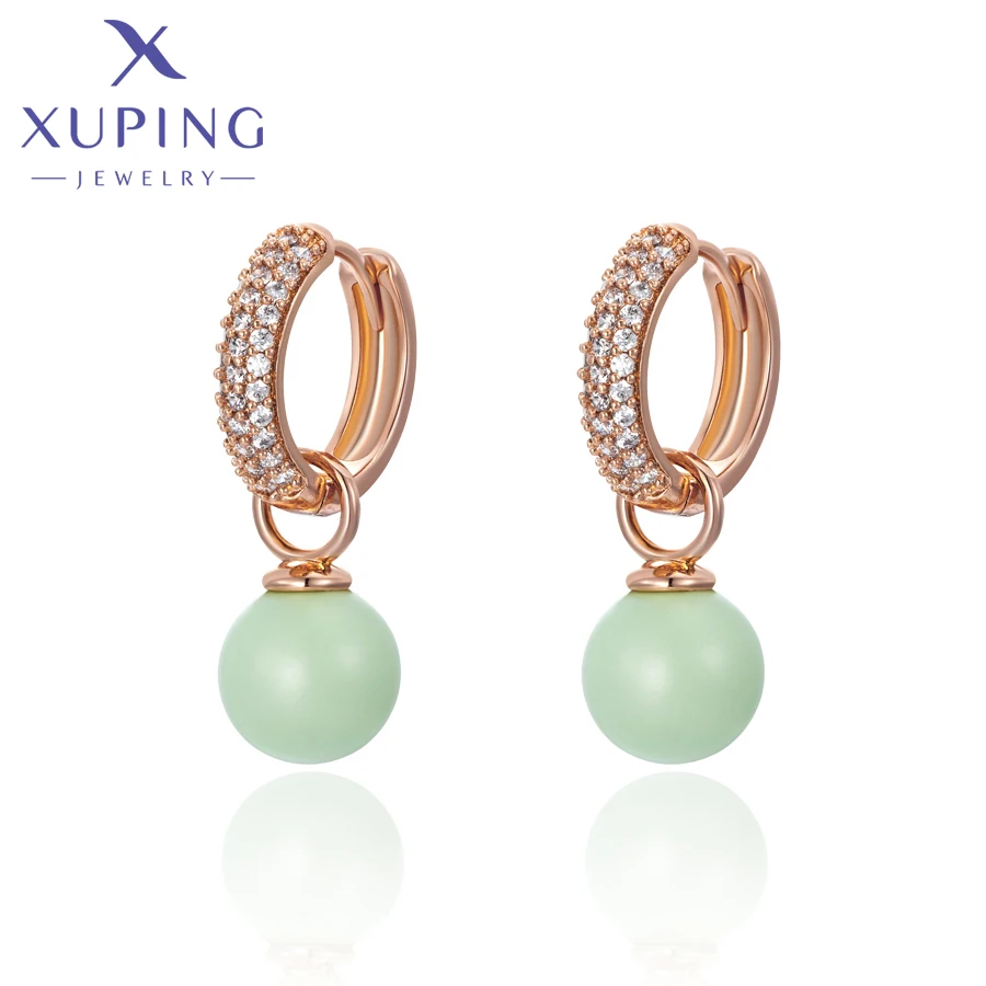 Xuping Jewelry Fashion Copper Alloy Trendy Classic Pearl Drop Earrings for Women Exquisite Elegant Charm Gift A00610726