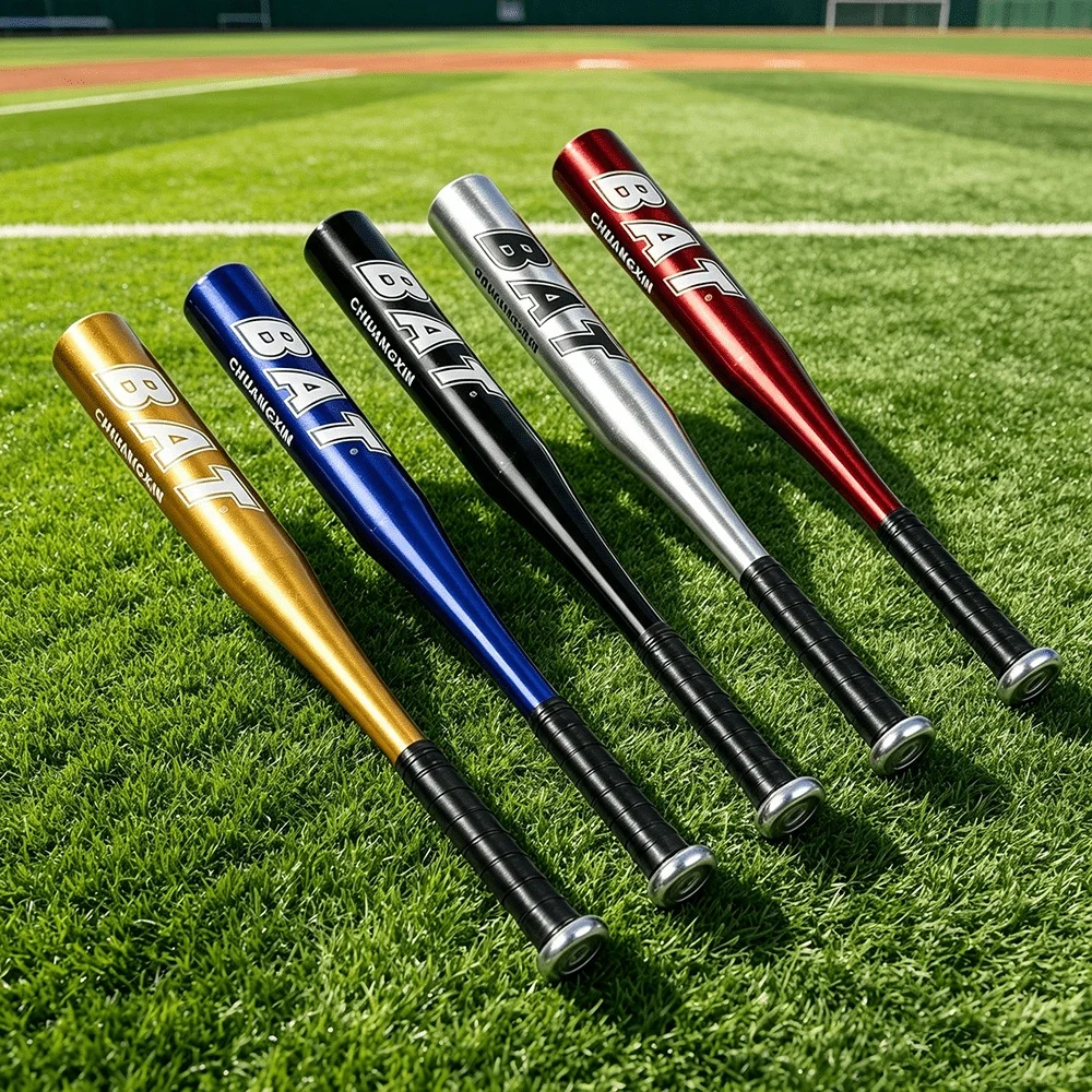 1/2pcs 63.5cm/25in 5 Color Aluminum Alloy Baseball Bat, Suitable for Beginners Daily Training, and Outdoor Sports Enthusiasts