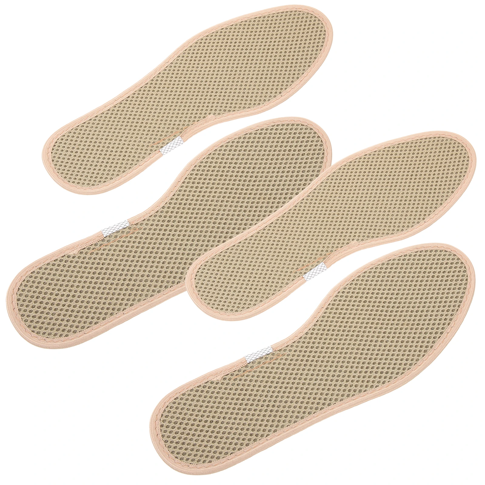 

2 Pairs Bamboo Charcoal Odorproof Insoles 41 Code Size Men Breathable Shoe Pads Filler Inserts Thin Replaceable Foot Care Tools