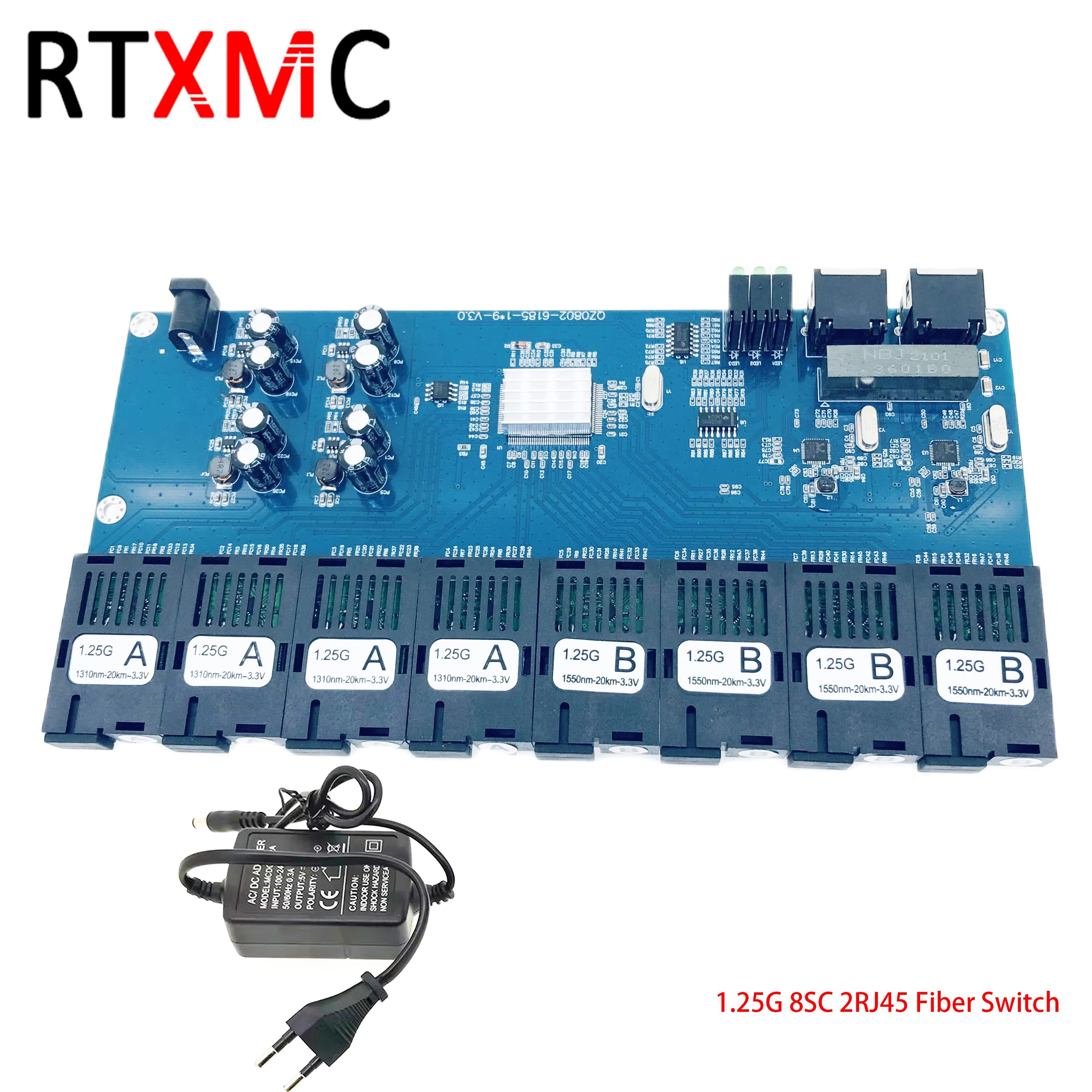 Commutateur fibre FTTH 8G2E 8S - Ethernet Switch 8 Port avis et prix