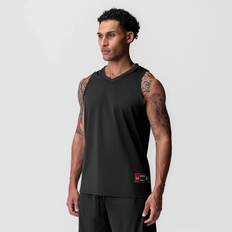 Men's Breathable Mesh Tank Top Quick Dry Gym Shirt Bodybuil…