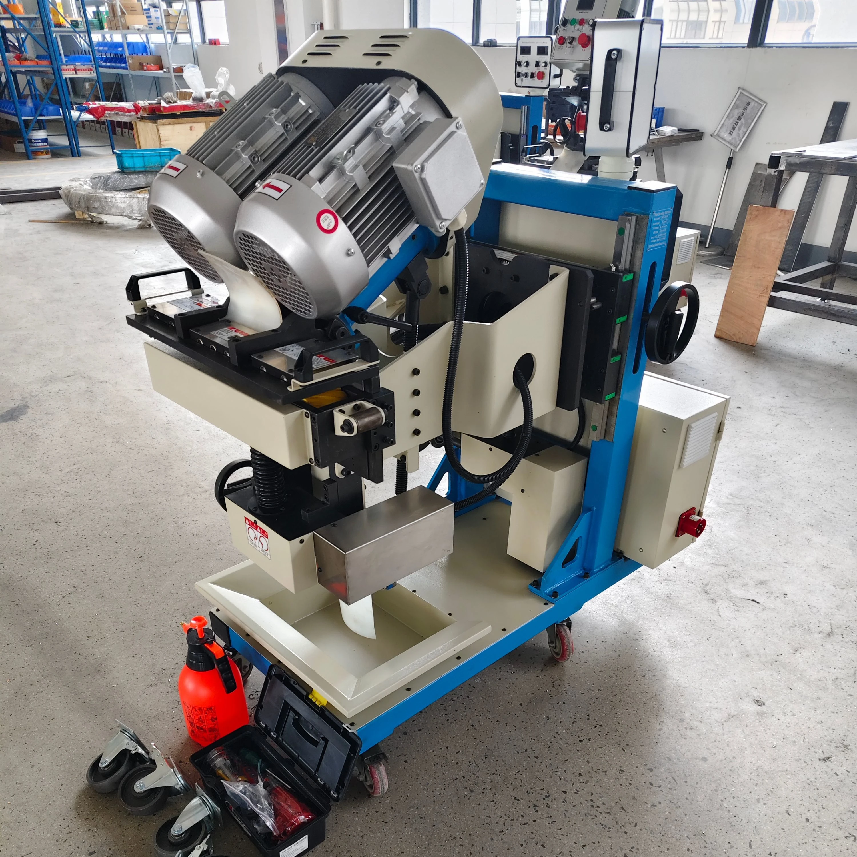 Automatic BC80R Steel Plate Beveling Machine Hight Power for Steel and Stainless Steel Featuring New Gear and Bearing Components