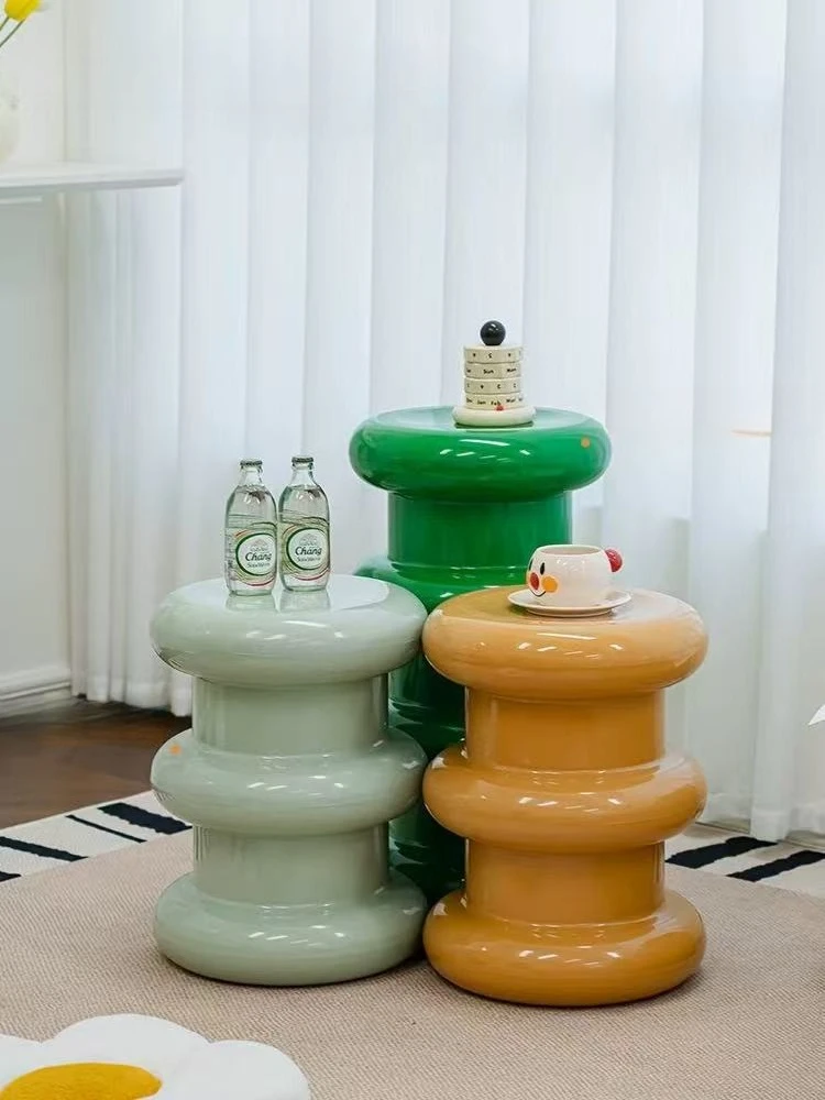 

Художественный красочный табурет, современный акцентный стол и табурет, стильная многофункциональная мебель для гостиной, спальни