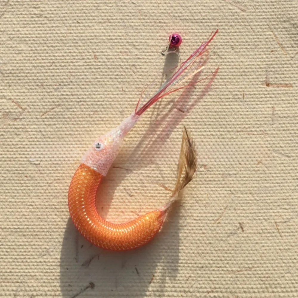 

Feather Bell Cat Teaser Toy Bite Resistant Teeth Cleaning Interactive Kitten Toy Detachable Prawn Modeling Cat Toy