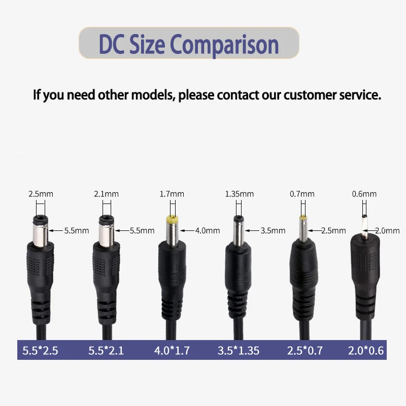 Enchufe de alimentación de CC de 1 en 2 salidas, Cable de alimentación de carga macho, 1m, 2 cc, 3,5mm x 1,35mm, 3,5x1,35mm