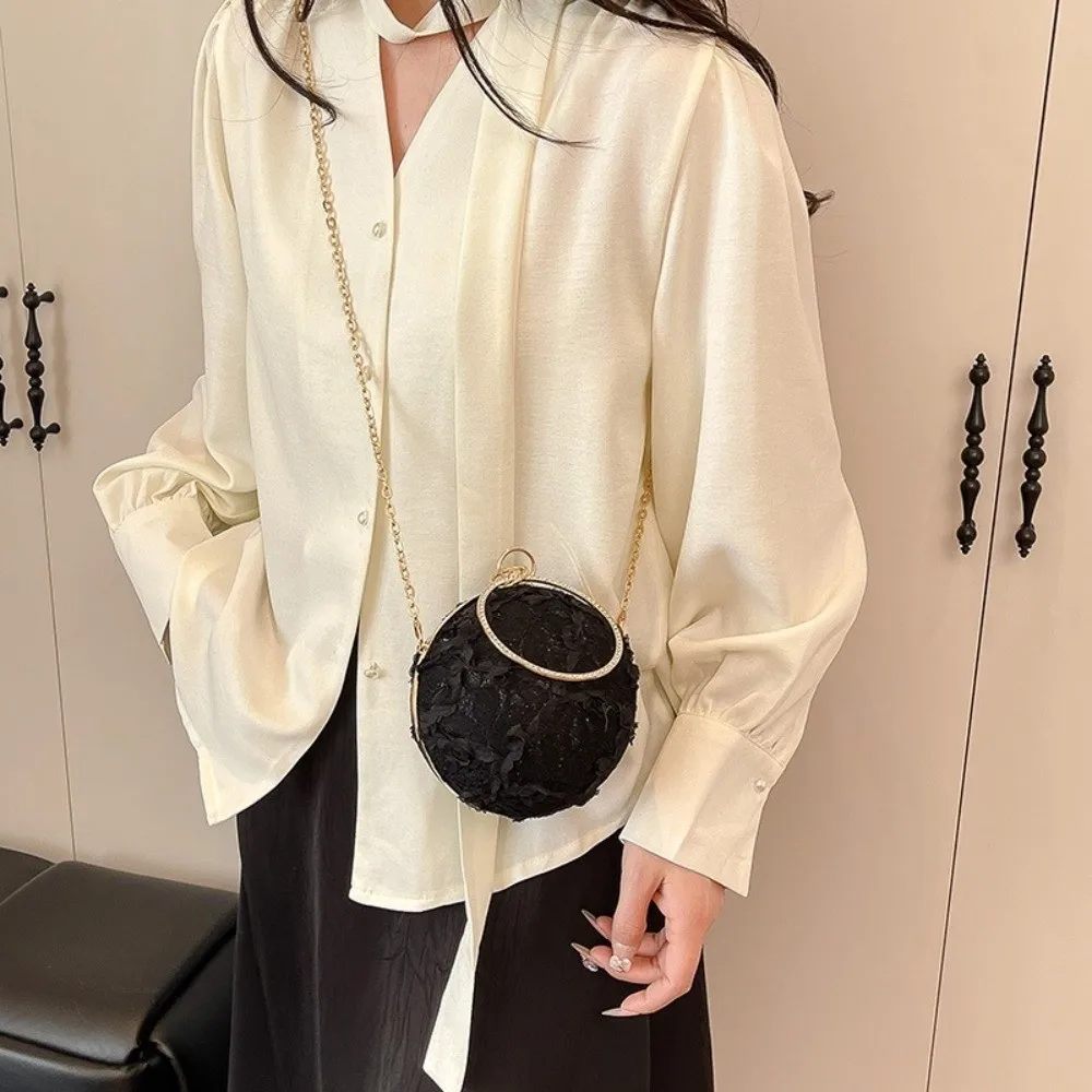 

Креативная вечерняя сумка с кружевной вышивкой и цветочным узором, мини-многофункциональная сумка через плечо для женщин