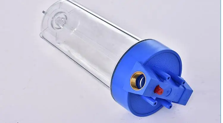 10 inch transparent PET filter housing household water purifier pre-filter pipe filter single-stage water purifier