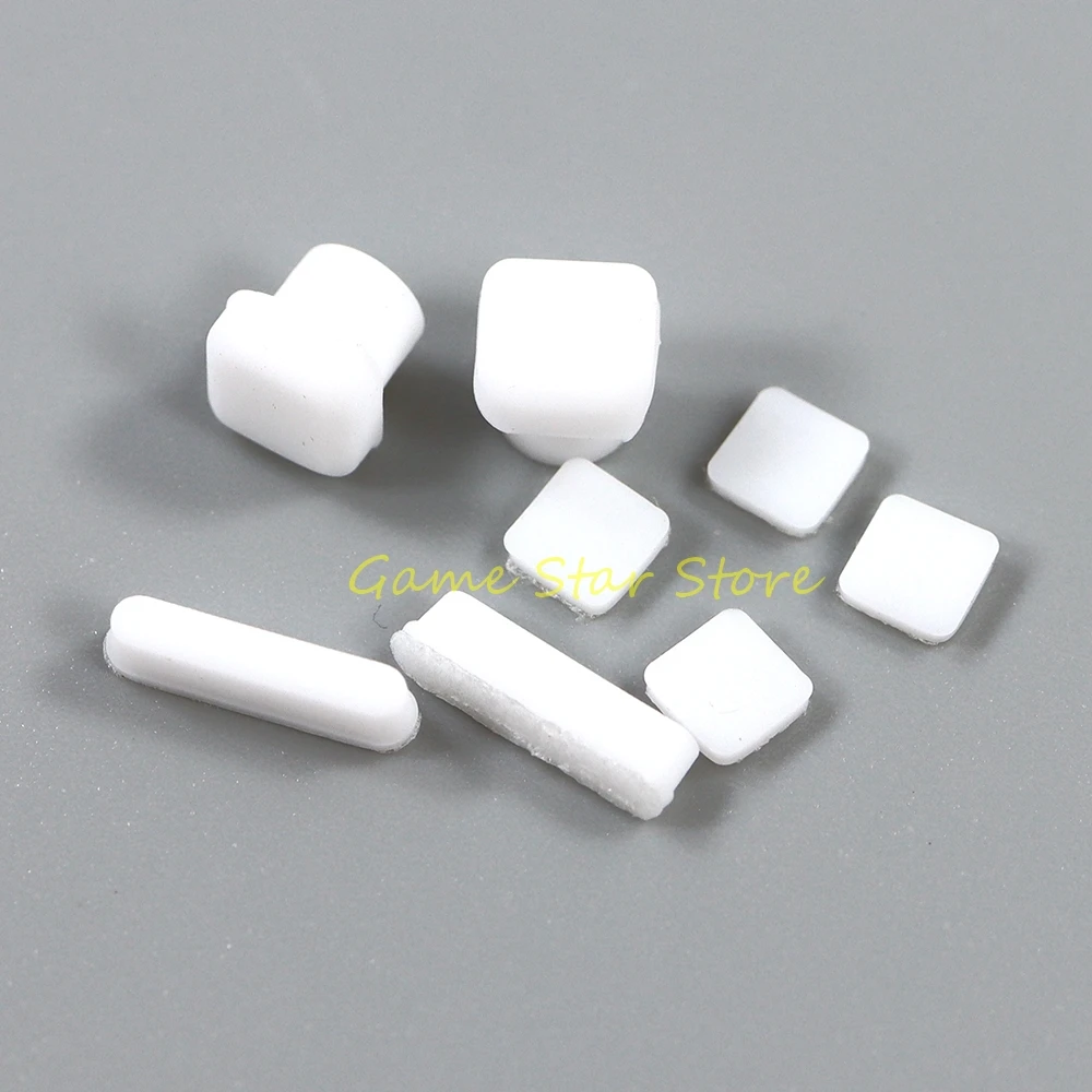 1 مجموعة استبدال لنينتندو DS لايت وحدة التحكم المسمار قواعد مطاطية غطاء ل NDSL العلوي شاشة LCD مسامير غطاء المطاط