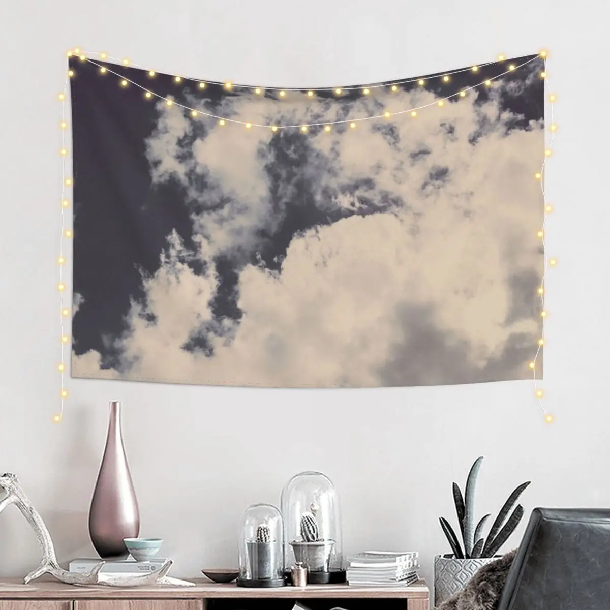 

Vintage Clouds and Blue Sky Tapestry Hanging Wall Wall Decor Room Decoration Aesthetic Wallpaper Bedroom Tapestry