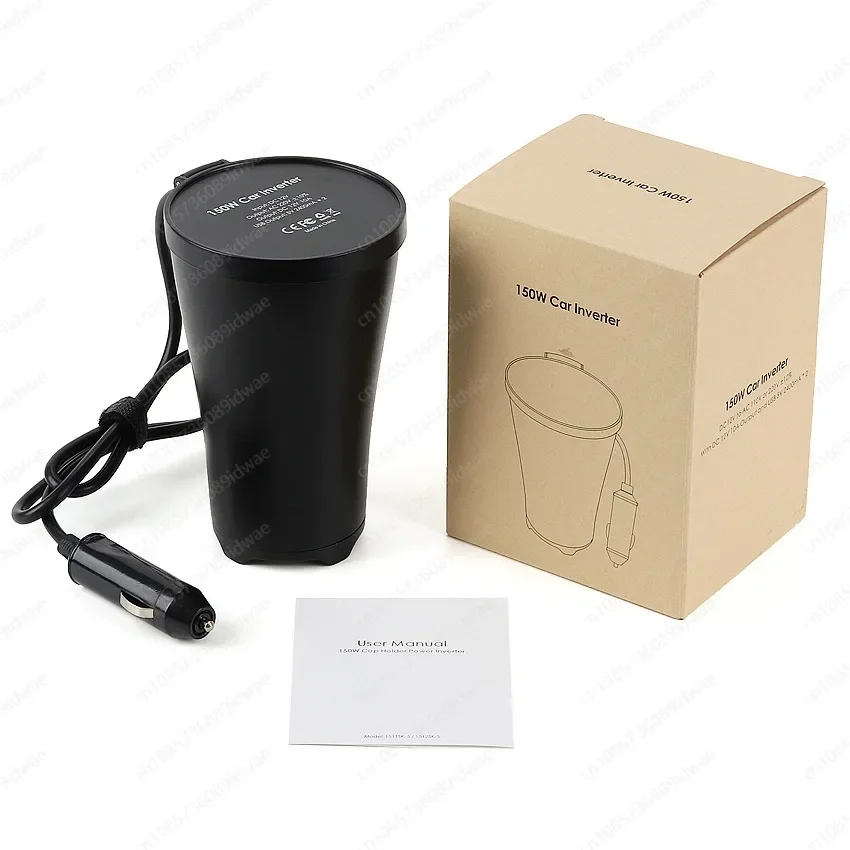 150W car inverter 12V to 220V socket power supply cigarette lighter booster dual USB car charger