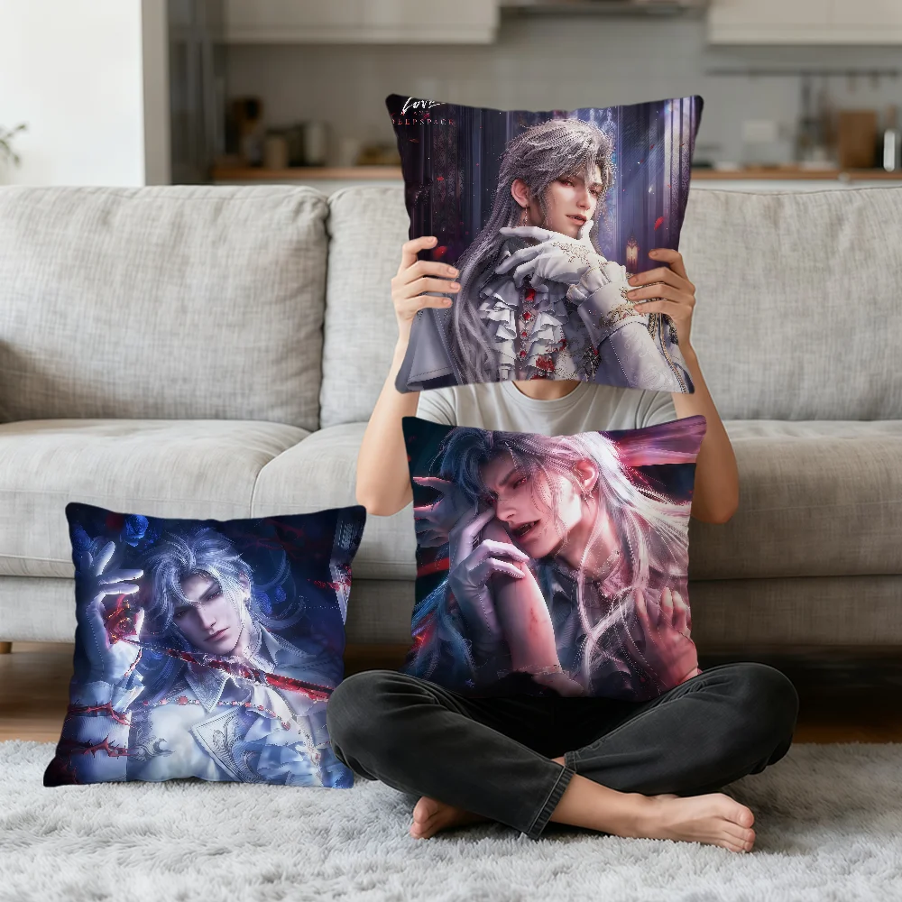 Sylus love and deepspace Where Silverwings Rest soft pillowcase for Sofa Home Living Room bedside Decor pillow cover Gift hogar