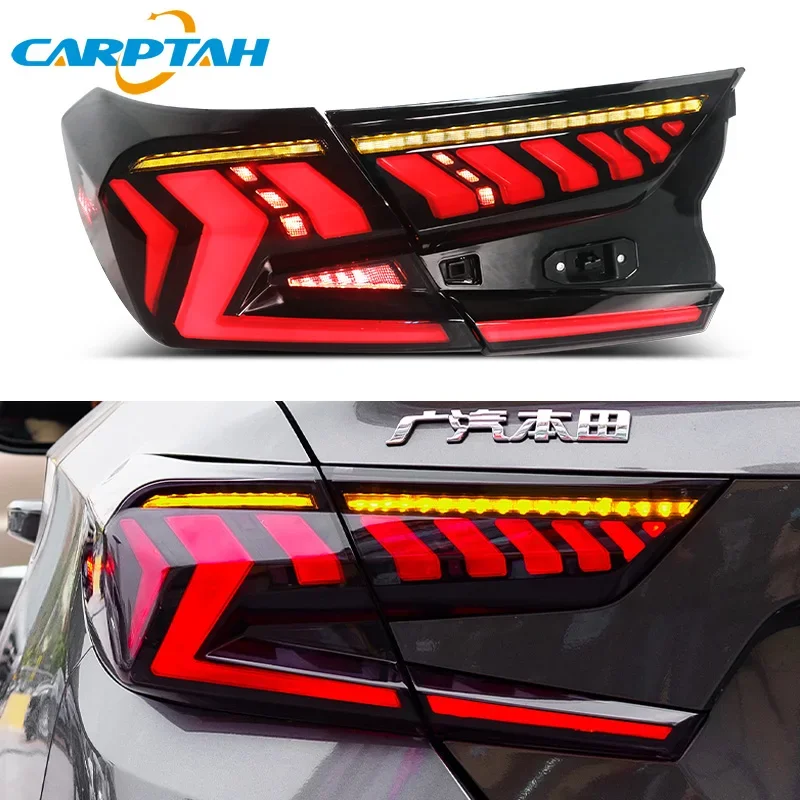 Car LED 12V Taillight For Honda Accord 10 2018 - 2022 Rear Running Lamp Brake Reverse Turn Signal Waterproof Car Accessories