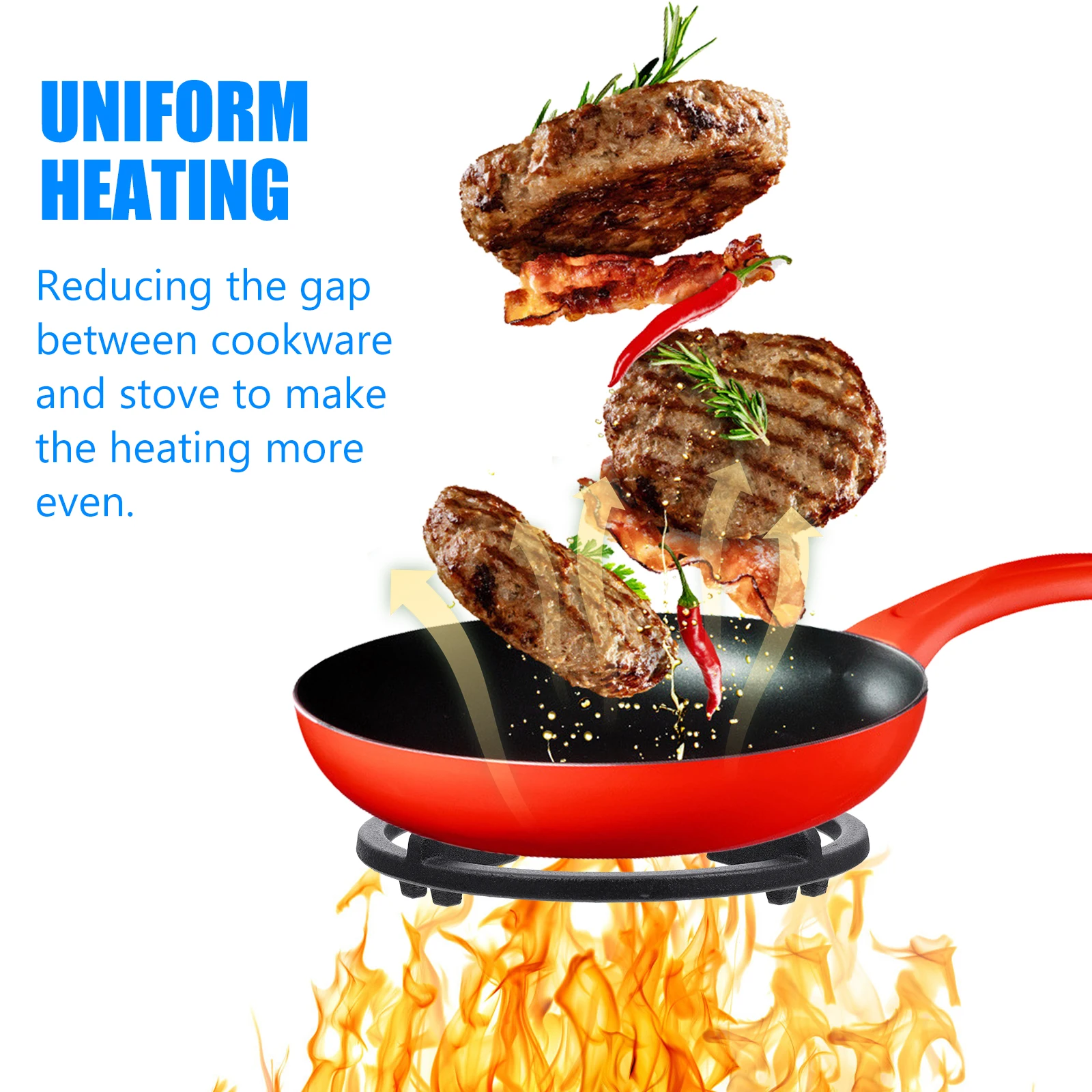 

1pc Home Use High Temperature Resistant Wok Support Rack Stable Stove Pan Stand Gas Stove Holder Kitchen Accessories
