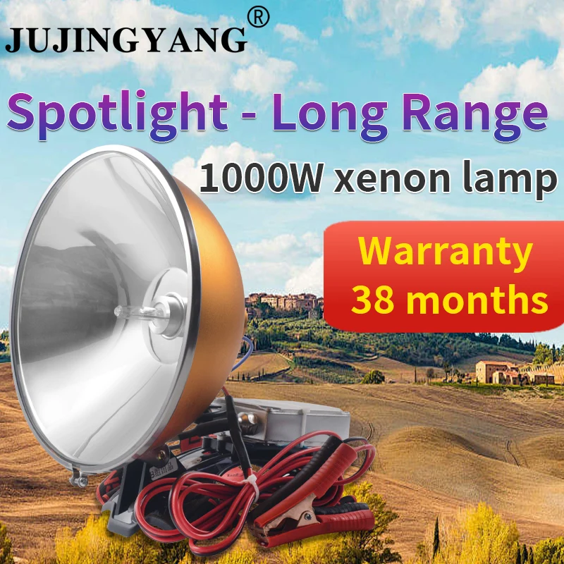 

Spotlight-Long Range xenon searchlight dimmable zoom portable high power ultra bright black pit night fishing special mine light