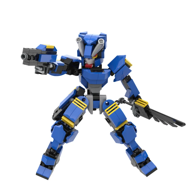 

17cm Mecha Fighting Warfare Soldier Robots Model Assembly Small Particle Building Blocks Educational Toys For Children Brick MOC