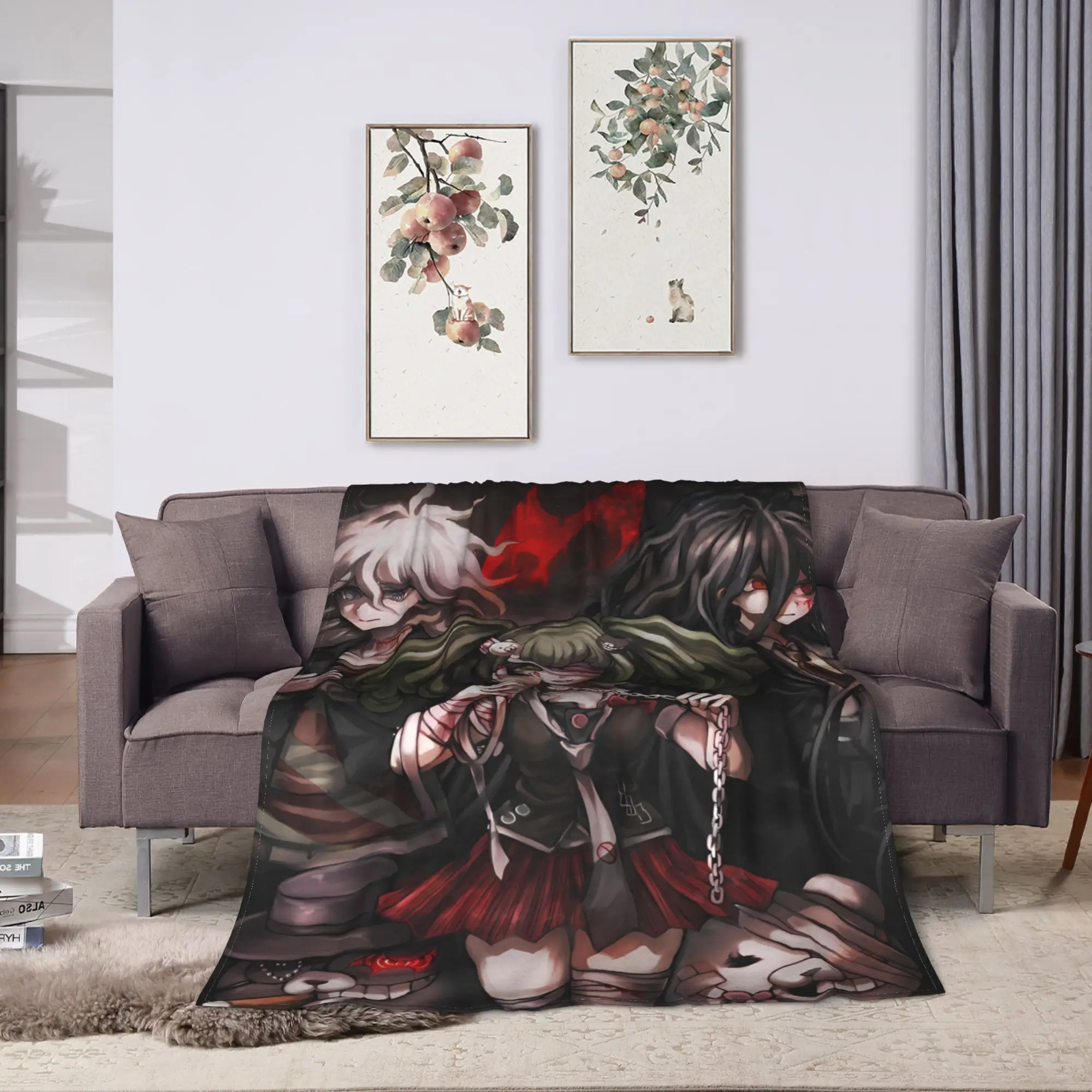 Super Warm Blanket Airplane Travel Nagito Komaeda The Ultimate Throw Blanket  Flannel Bedspread For Outdoor Funny Sofa Bed Cover