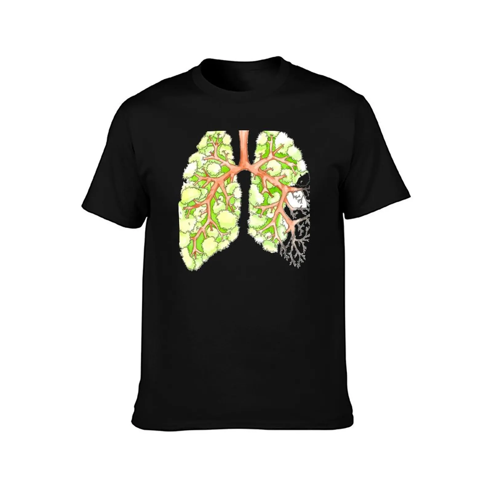 Lungs of the Earth T-Shirt Basic Casual Wear Short Sleeve Top