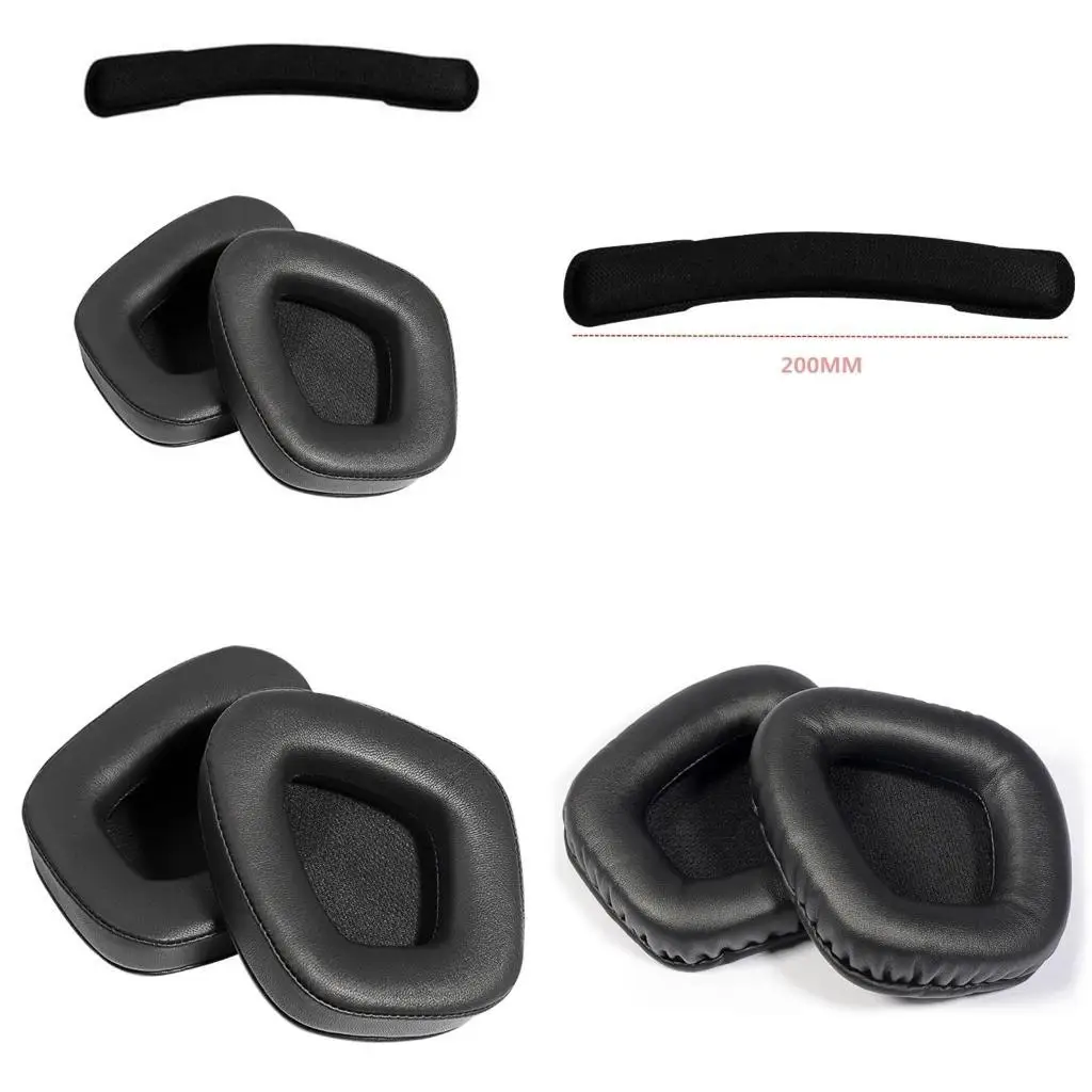 652F Breathable Soft Ear Pads Foam Cushion Earpad 1Pair for Corsair VOID Comfortable Replacement Headphone Sleeve