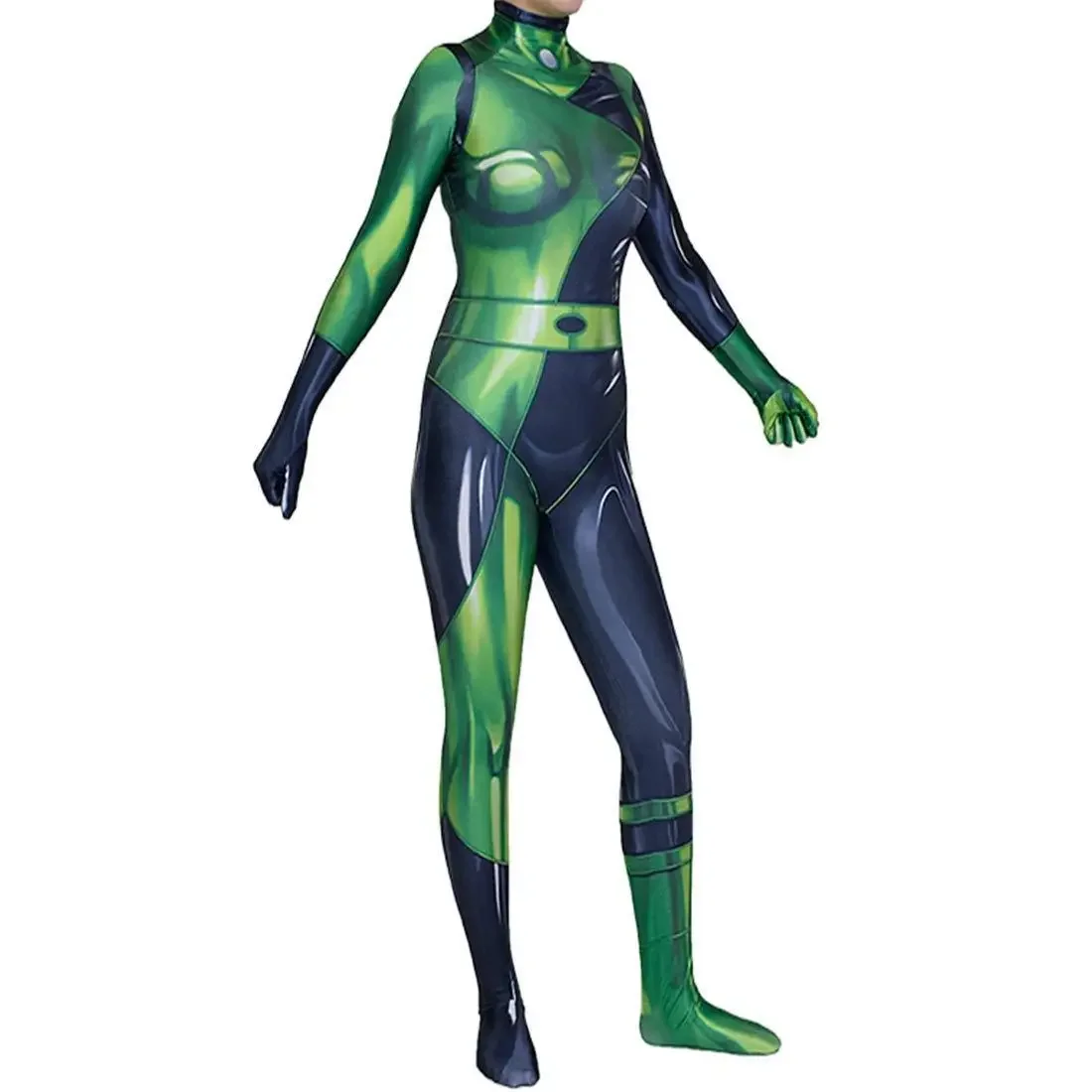 Spicy Girl Cos Suit Xi Guo Shego One-piece Tights Cosplay Anime Suit Anime Cosplay  Superman Costume Adults