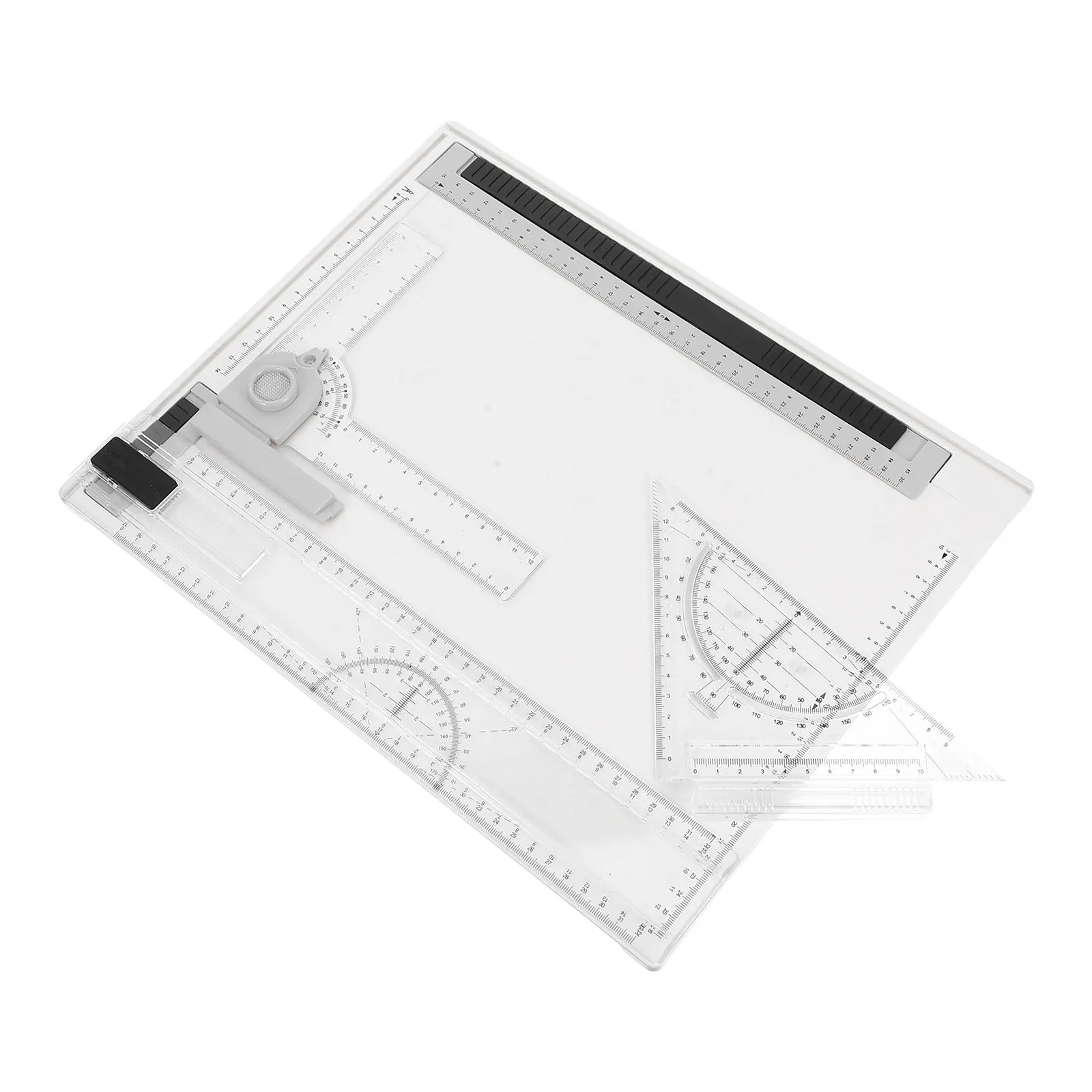 1Set A4 Drawing Board Portable Lightweight Architect Kit Multi-Functional Precise Scales Rulers Drafting Templates Outdoor