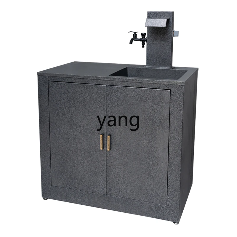 

CX outdoor stainless steel integrated basin outdoor courtyard wash basin garden column basin