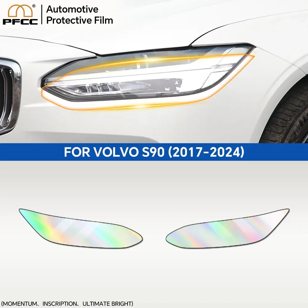 PFCC for Volvo S90 Inscription 2017-2024 Precut Headlight Rearview Film Car Bra Clear PPF TPU Paint Protection Film Anti Scratch