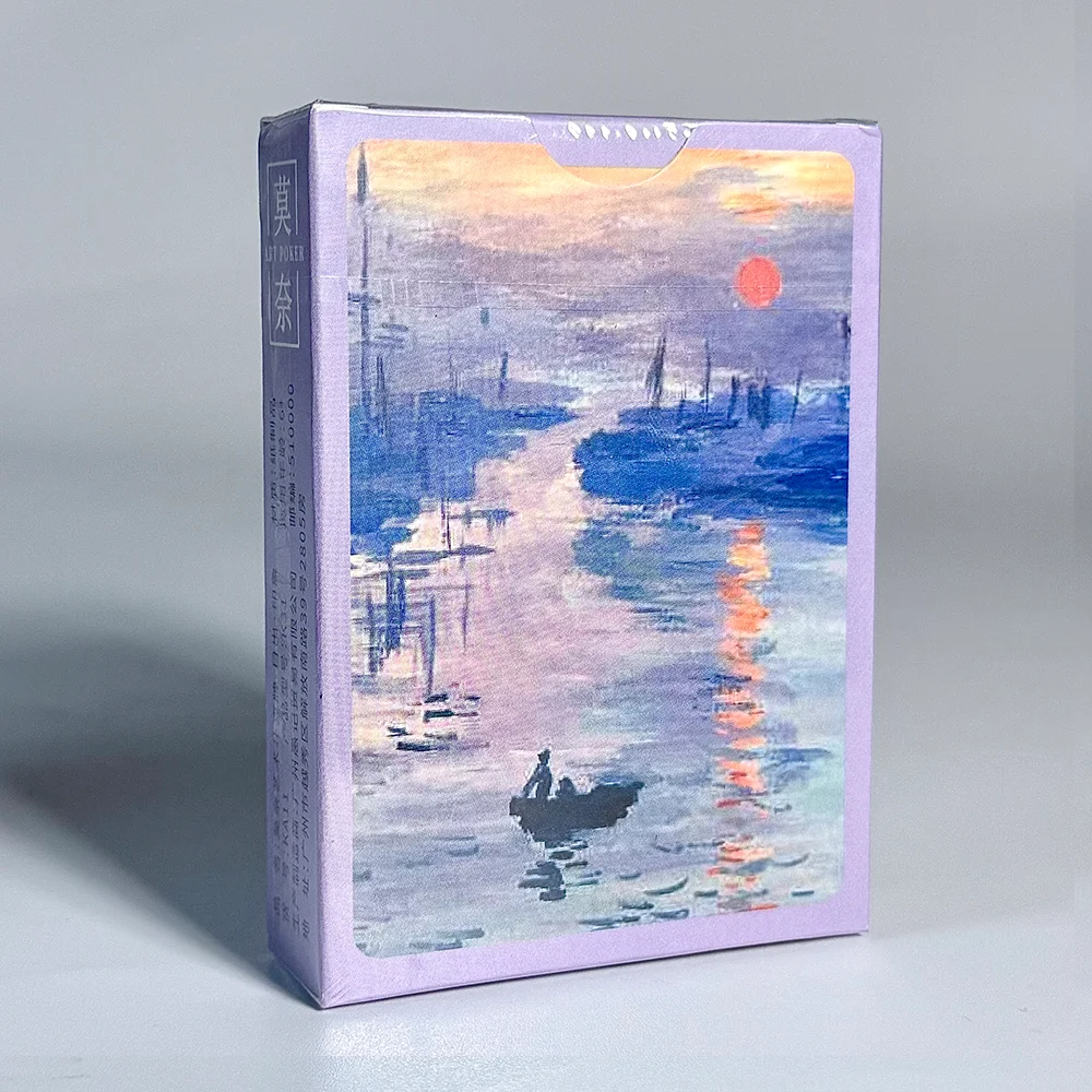 Série de peinture à l'huile artistique, cartes à jouer, Poker Vintage, pont de cartes étanche pour fêtes, rassemblements et collections