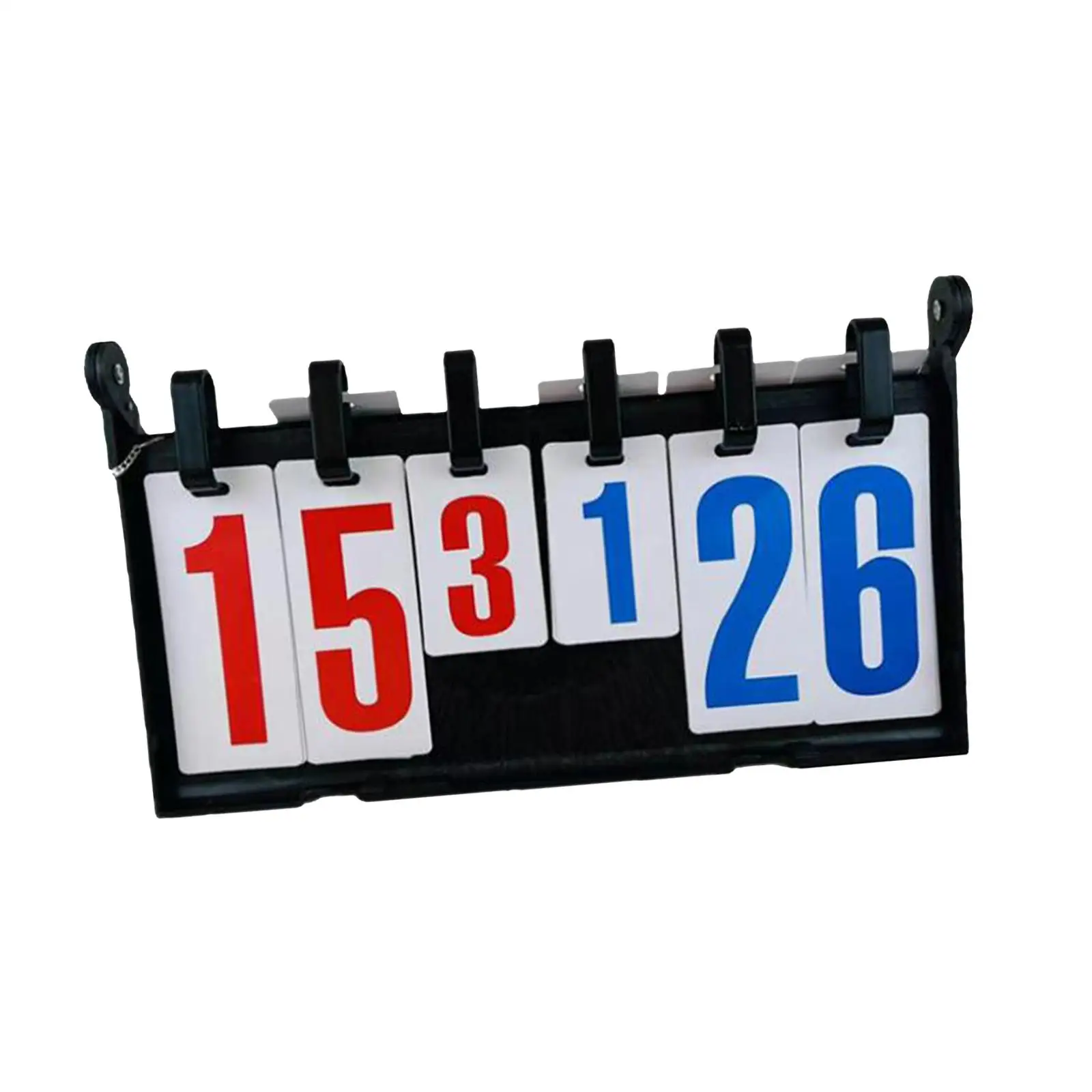 

Scoreboard 39cmx23cm Compact Tabletop or Hanging 6 Digit Score Keeper Score Flip for Tennis Baseball Hockey Volleyball Pingpong