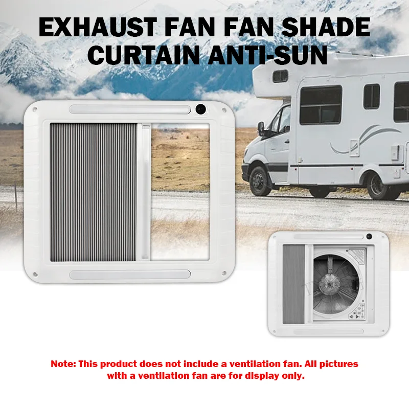 مظلة مروحة عادم OEM 12 فولت لجميع أجهزة التهوية مقاس 11 بوصة و14 بوصة مع أجزاء وملحقات أضواء الظل RV