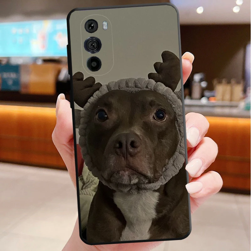 

Phone Case For Motorola Edge 50 40 Pro 60 50 40 30 Ultra Neo Fusion Moto G Play G Stylus G Power G Pitbull Terrier Dog