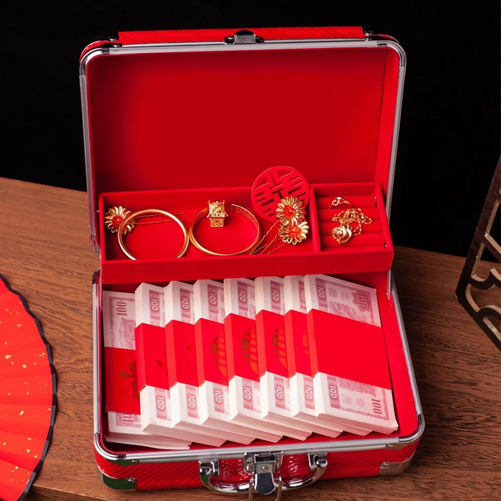 

Jewelry Storage Box Retro Design Code Lock Dustproof Scratch Resistant Wedding Jewelry Case Organizer Trinket Container