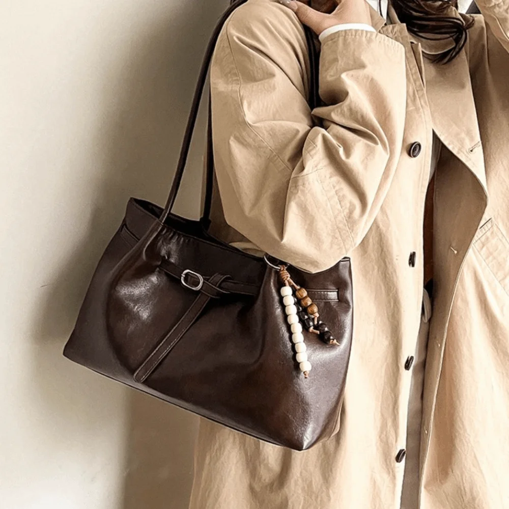 스웨이드/PU 가죽 숄더백 레트로 대용량 핸드백 4가지 - Women Bags For Travel 리뷰 및 가격