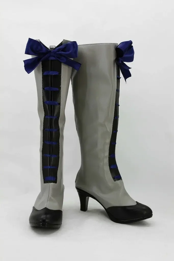 Botas de cosplay de mordomo preto Kuroshitsuji Ciel sapatos de anime feitos sob medida