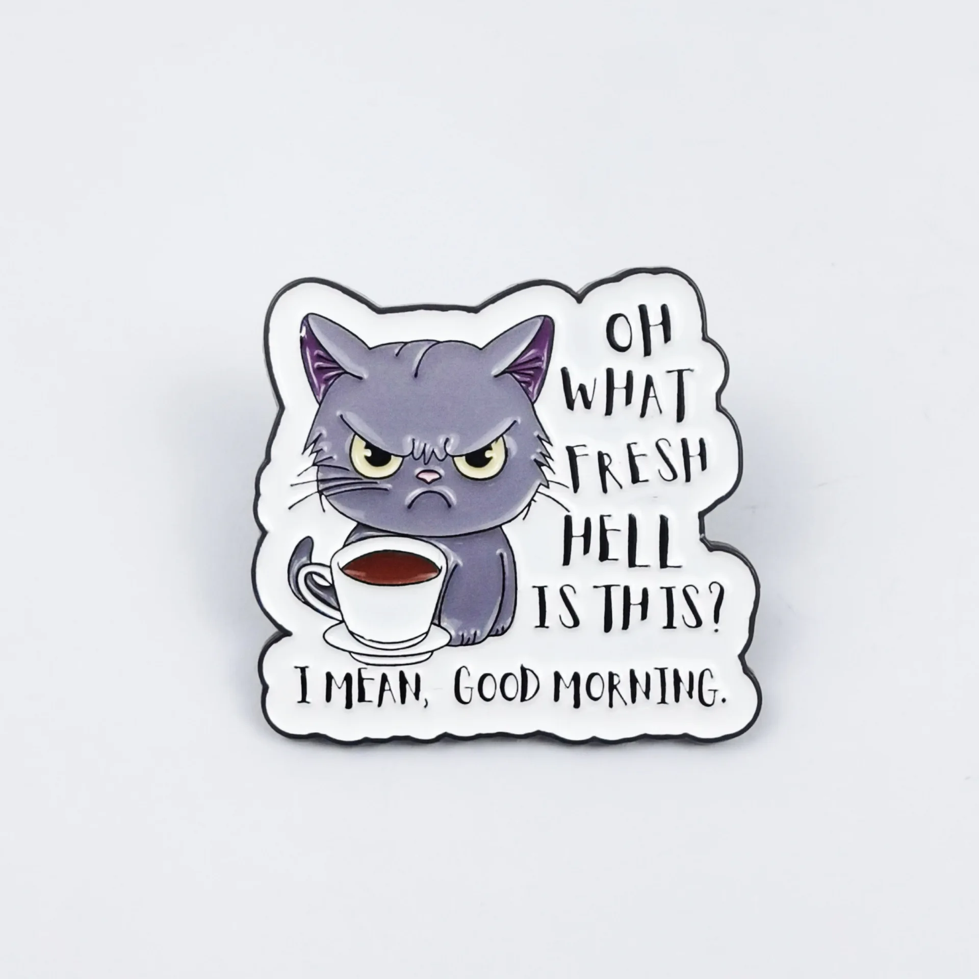 Spilla inglese con gatto e topo, nuovo versatile, carino, creativo, zaino, distintivo, goccia d'olio, accessori di abbigliamento in lega, regalo