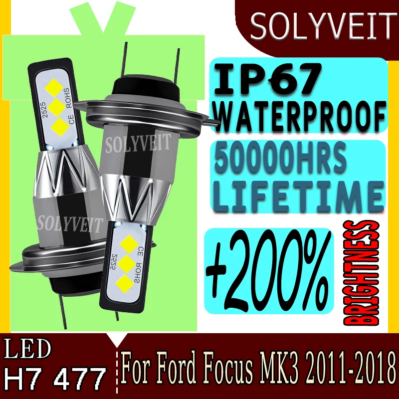 

LED H7 Ensuring Safer Night Driving High-Performance Low Beam Lights For Ford Focus MK3 2011 2012 2013 2014 2015 2016 2017 2018