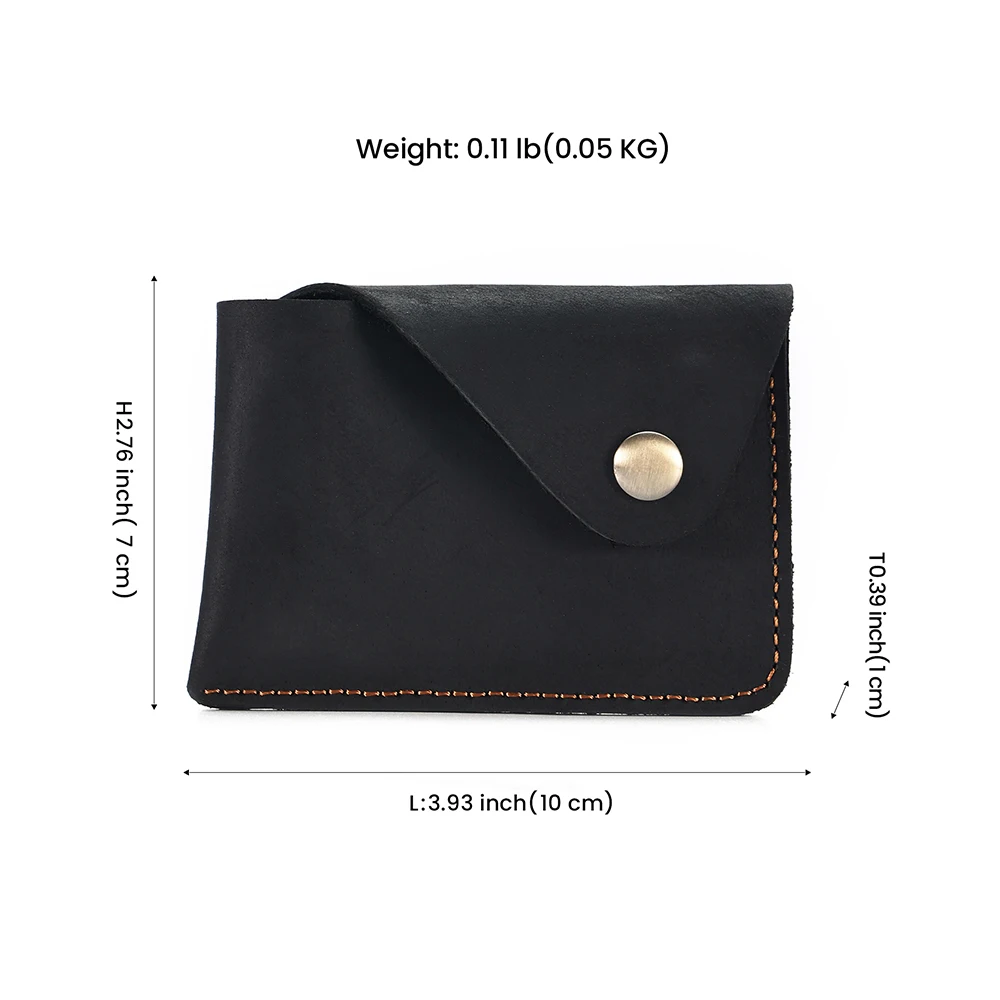 JOYIR Genuine Cowhide Leather Men's Wallet High Quality Credit ID Card Holder Coin Purse Retro Small Wallets Mini Storage Purses