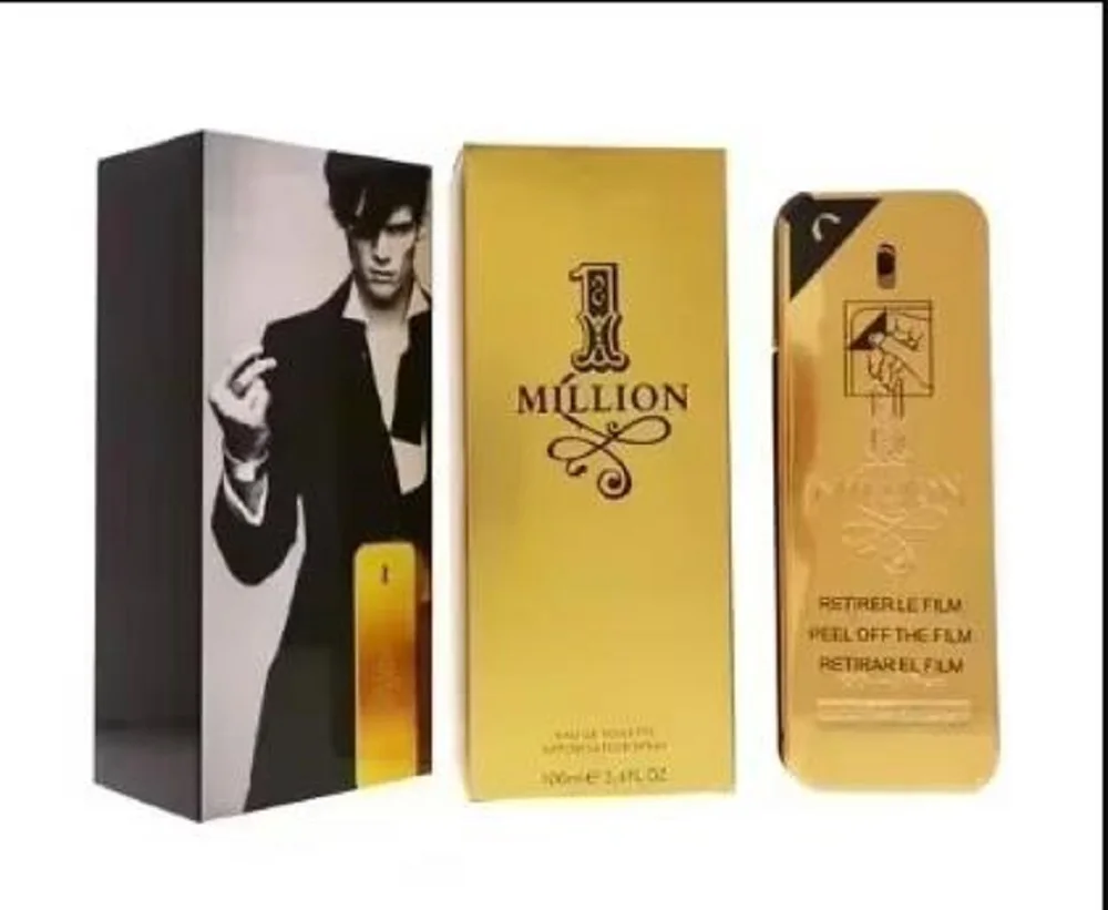 Nuevas notas de cuero seductoras para hombres de Millionaire dorado suave, los mejores regalos para hombres y mujeres, 100ml